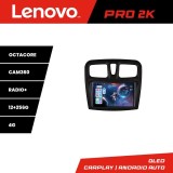 Navigatie Dacia Sandero 2012-2020 var B Android radio gps internet 8 core QLED 2K 12+256 360 Lenovo