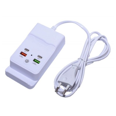Incarcator rapid, 2xPD Type C, 2xUSB 3.0, alb, 196841 foto