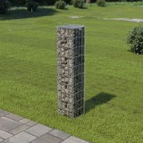 Cumpara ieftin VidaXL Perete gabion cu capace, oțel galvanizat, 20x20x100 cm