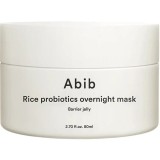 Masca gel de noapte pentru fata cu orez si probiotice, 80ml, Abib