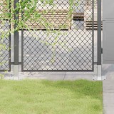 VidaXL Baze st&acirc;lp pătrate 12 buc Argintiu 46x46 mm Oțel galvanizat