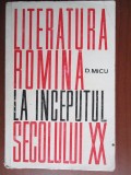 Literatura romina la inceputul secolului xx-D.Micu