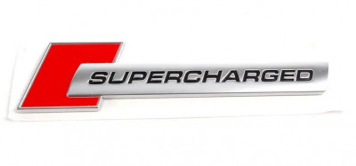 Emblema Supercharged Rosu / Crom Oe Audi 4F0853601A2ZZ foto