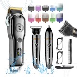 Masina de tuns, aparat de tuns parul, set de ingrijire, trimmer pentru barba, cap de taiere in forma de T, pentru mustata, nas, urechi, corp, trimmer