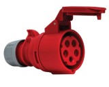 Priza trifazica mobila pe cablu 5 poli 16A 3P+N+E 6h CEE 380V IP44, METE