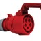 Priza trifazica mobila pe cablu 5 poli 16A 3P+N+E 6h CEE 380V IP44