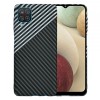 Husa pentru Samsung Galaxy F12 F127 / A12 Nacho A127 / M12 M127 / A12 A125, Techsuit, Carbonite FiberShell, Gri