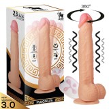Vibrator realist CENTAURO Magnus 3.0, control prin telecomandă, 7 funcții de vibrație și rotație 360&ordm;, rezistent la apă, 23.5 cm