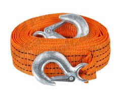 Chinga remorcare sufa ancorare si/sau ridicare chinga tractare 3 tone, lungime 4 metri, fixare cu carlige,orange