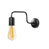 Cumpara ieftin Aplica PWL-0053, E27 culoare negru 28x4x11 cm