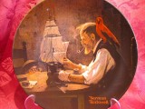 FARFURIE PORTELAN BRADEX AMERICA NORMAN ROCKWELL CONSTRUCTORUL DE NAVE