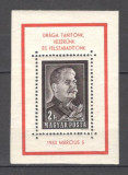 Ungaria.1953 Moartea lui I.Stalin-Bl. SU.109, Nestampilat
