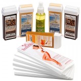 Kit epilare ceara consumabile 5 rezerve ceara+benzi+ulei, Sensopro