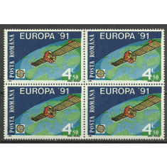 1991 - Europa CEPT, bloc de 4 neuzat