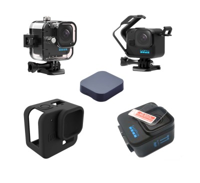 Set 5 accesorii pt Gopro Hero 11 Mini , Carcasa , Rama , Husa , Folie , Capac foto