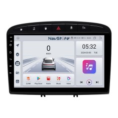 Navigatie Android Dedicata Peugeot 308 408 (2008-2013), 9Inch, 4Gb Ram, 64Gb Stocare, Bluetooth, WiFi, Carplay