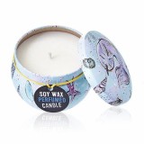 Cumpara ieftin Set 6 Lumanari Soia Parfumate Zmeura, Cutie Cadou, Naturale, Decorative, Nunta Botez, 120 gr, Ard Ușoară 23h