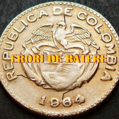 Moneda exotica 10 CENTAVOS - COLUMBIA, anul 1964 *cod 1676 A = ERORI de BATERE