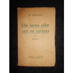 Emil Garleanu - Din lumea celor cari nu cuvanta. Nuvele (editie veche)