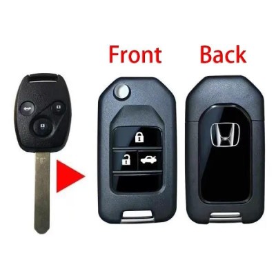 Carcasa Cheie Honda, 3 Butoane, Pentru Transformat in briceag, lamela HON66 foto