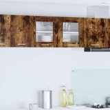 Cumpara ieftin Dulap suspendat Riga Stejar afumat si alb 80 x 31 x 40 cm