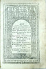 VIetile Sfintilor pe luna aprilie, 1836
