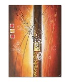 Cumpara ieftin Tablou gigant abstract pictat manual, Fantezie in abstract, 120x90cm ulei pe panza in relief efect 3D, gata de agatat pe perete