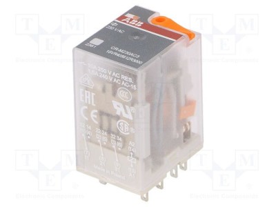 Releu electromagnetic 3PDT ABB 230VAC 10A foto