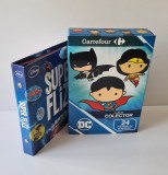 Cumpara ieftin Lot 2 x album (includ jocuri): Carrefour, colector 24 figurine supereroi (1 joc) + Mega Image, colectie Super Flizz cu 72 jetoane Disney (11+1 jocuri)