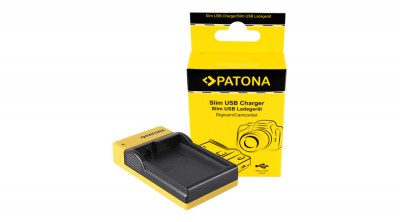 PATONA &amp;Icirc;ncărcător subțire Micro-USB Nikon EN-EL15 1 V1 EN-EL15 D600 D610 D7000 D7100 - Patona foto