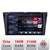 Navigatie Mazda 3 2004-2009 Edotec Kit-161 8 core QLED 2K 16+512 360 Android Waze USB Navigatie Internet Youtube Radio CarStore Technology