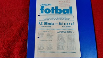 program Olimpia SM - Minerul Ilba Seini foto