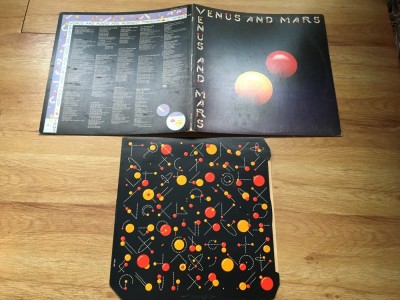 WINGS - VENUS AND MARS (1975,CAPITOL,UK) vinil vinyl foto