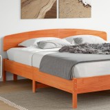Gossi tablie de pat, maro ceruit, 200 cm, lemn masiv de pin