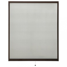 Plasă insecte pentru ferestre tip rulou, maro, 160x170 cm foto