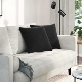 vidaXL Perne pentru canapea 2 pcs Negru 45 x 45 cm 42013934