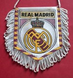 Fanion fotbal - REAL MADRID (dimensiuni 10x8.5 cm) - vezi descriere