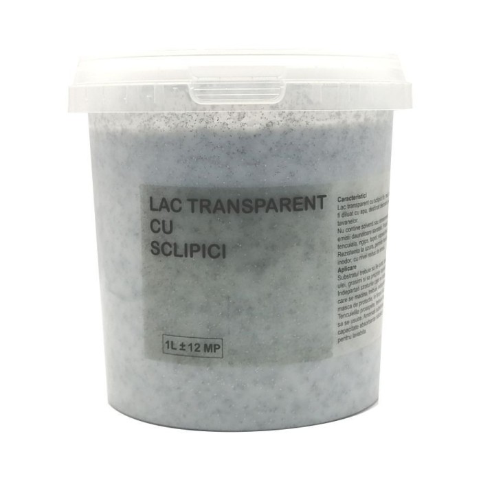 Lac Transparent Cu Sclipici Alb Reflexiv 1 Litru