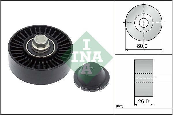 INA 532 0512 10 Rola ghidare/conducere, curea transmisie