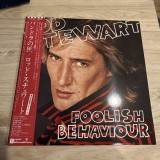 Vinil LP Rod Stewart - Foolish Behaviour (Japan Press, EX) cu Obi si Insert