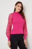 Cumpara ieftin Answear Lab pulover femei, culoarea roz, light