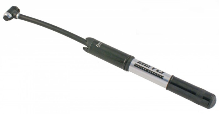 Pompa de mana, din aluminiu, lungime 21cm, valva AV,DV,FV, culoare negru Cod:588080681RM