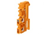Conector &Icirc;mbinare Șine 0,2-4mm2 2 Borne Portocaliu