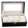 Caseta Organizare 4 Ceasuri - Inchidere cu Clema - WZ3707, Watchbox