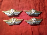 Set 4 Insigne Militare URSS - Armata Sovietica - tancuri - Clasele: Maestru si 1,2,3 , metal si email , L=7cm