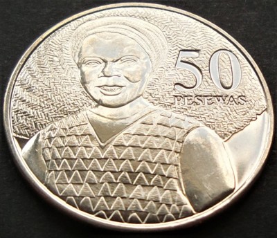 Moneda 50 PESEWAS - GHANA, anul 2007 * cod 3685 = UNC foto
