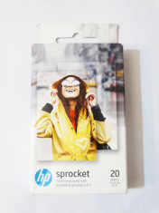 Hartie foto HP Sprocket 2x3&amp;quot; Premium Zink Sticky Back Photo Paper - 20 foi foto