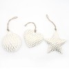 Ornament pentru bradul de Craciun inima/stea/ glob
