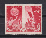 PRIETENIA ROMANO SOVIETICA 1949 LP.257+257a MNH, Nestampilat