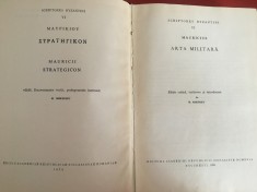 RARITATE!- MAURICIUS, ARTA MILITARA. EDITIE BILINGVA SCRIPTORES BYZANTINI- VI